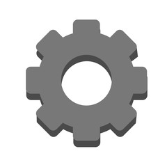 single gear icon image vector illustration design