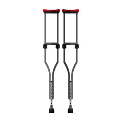 crutches healthcare related icon image vector illustration design