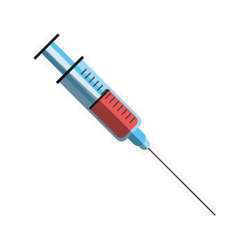 syringe healthcare related icon image vector illustration design