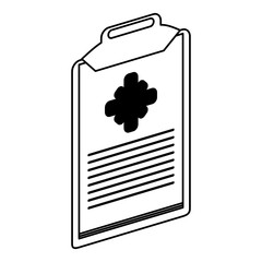 medical history healthcare related icon image vector illustration design