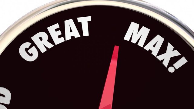 Uptime Maximum Level Rate Gauge Measurement 3d Animation