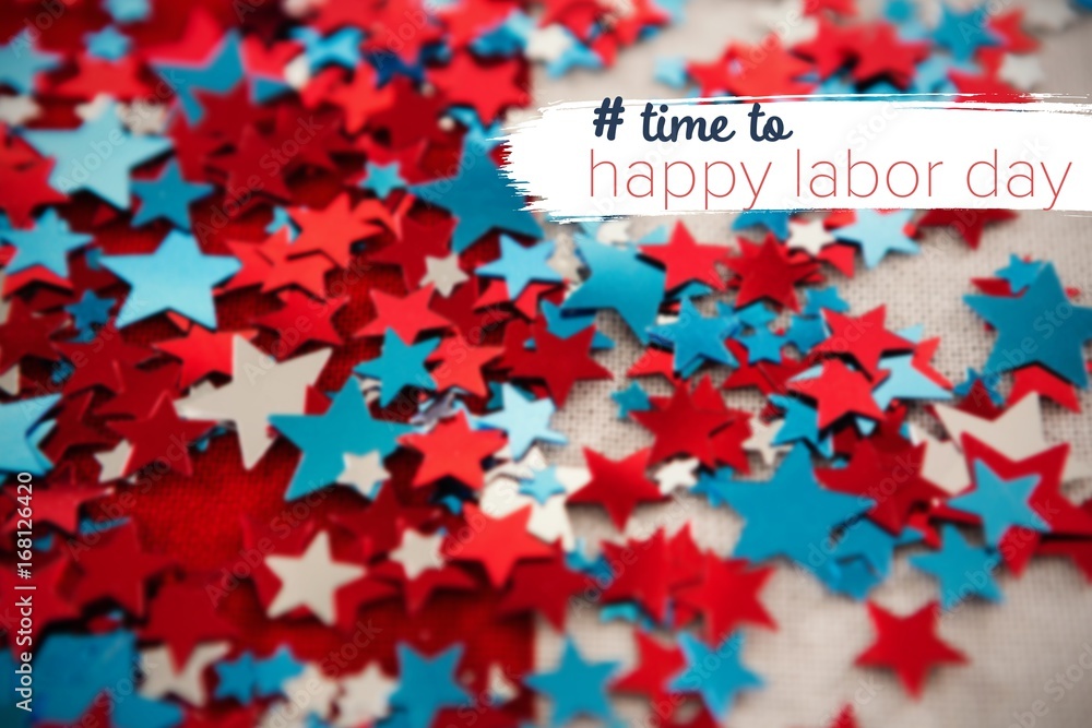 Poster composite image of digital composite image of time to happy labo