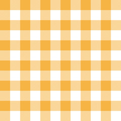 Seamless mustard and white gingham pattern
