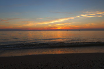 Fototapeta na wymiar Sun Down On Higbee Beach