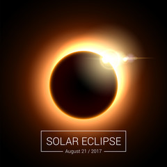 Eclipse solar - vector