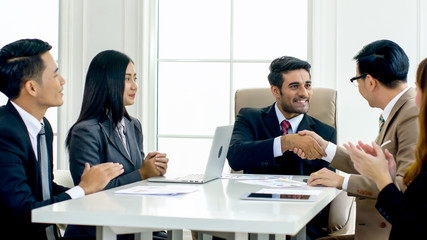 The end of finish of meeting is success with good performance and everyone congratulate