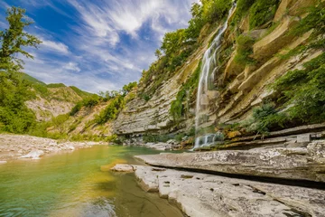 Foto op Plexiglas breathtaking waterfalls in Italy © Vivida Photo PC