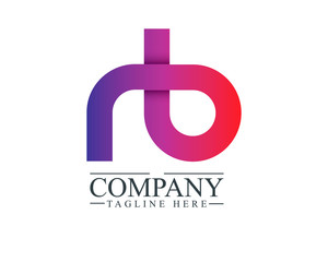 Initial Letter RB Linked Design Logo