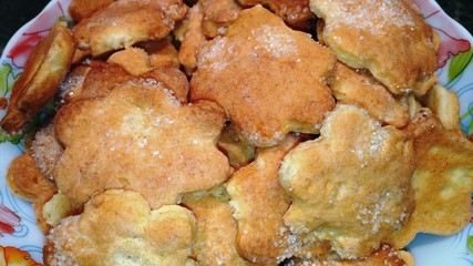 Cookie, sugar, dough, sweet, baking, pastry, form, food, dessert, cook, bake, texture, ruddy, background, homemade cookies, cookie recipe, flour, shortbread, home-made recipe,
