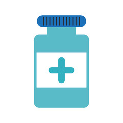 pill bottle healthcare related icon image vector illustration design 