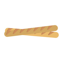 baguette breads icon image vector illustration design
