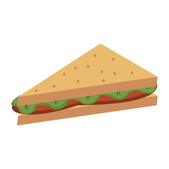 sandwich fast food icon image vector illustration design