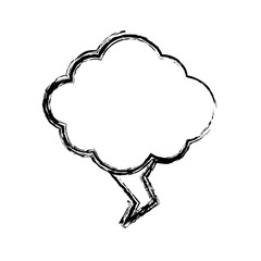 cloud and thunder icon