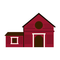 ranch house icon image vector illustration design 