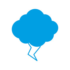 cloud and thunder icon