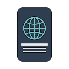 closed passport  icon image vector illustration design 
