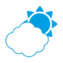 clouds and sun icon