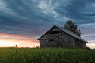 Fototapeta premium Late Summer Sunset On The Fields