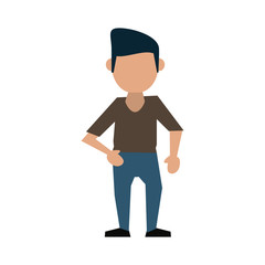 man avatar icon image vector illustration design  