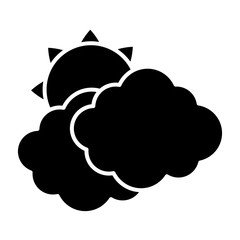 clouds and sun icon