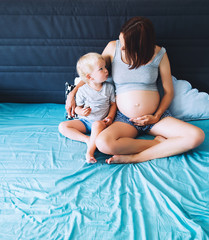 Pregnant for second time with first child.