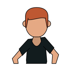 man avatar icon image vector illustration design  