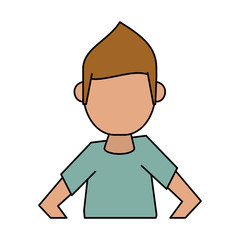 man avatar icon image vector illustration design