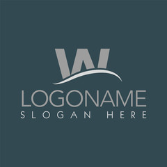 w logo