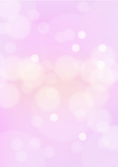 romantic pastel pink colored bokeh effect vector background
