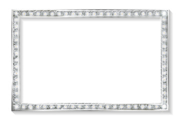 silver frame cinema on a white background.