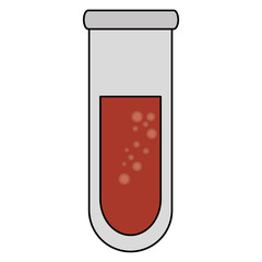 tube test isolated icon vector illustration design