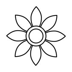 beautiful flower icon