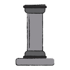 Colorful pipes doodle over white background vector illustration