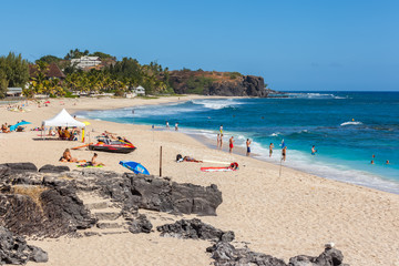 Obraz premium plage de Boucan Canot, Saint-Gilles, île de la Réunion 