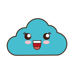 kawaii cloud icon