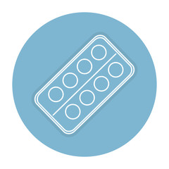 pills drugs isolated icon vector illustration design