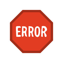 error traffic sign icon image vector illustration design 