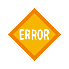 error traffic sign icon image vector illustration design 