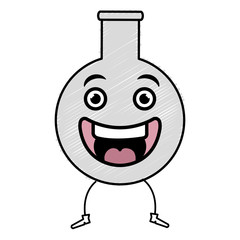 tube test kawaii character vector illustration design