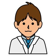doctor avatar character icon vector illustration design
