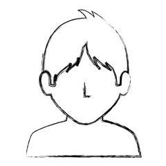 young man shirtless avatar character vector illustration design