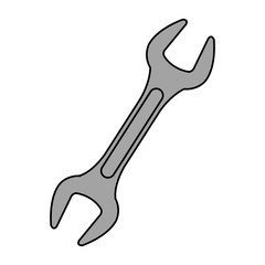 wrench tool isolated icon vector illustration design