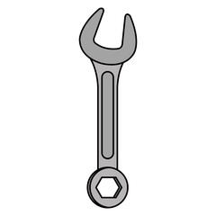 wrench tool isolated icon vector illustration design