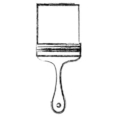 paint brush isolated icon vector illustration design