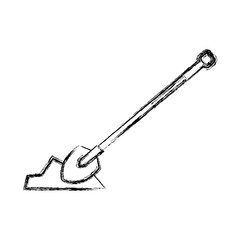 shovel construction isolated icon vector illustration design