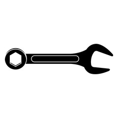 wrench tool isolated icon vector illustration design