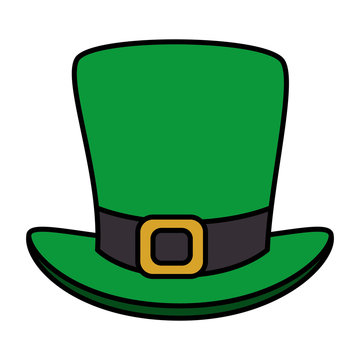 Irish elf hat saint patrick celebration vector illustration design