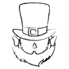 leprechaun avatar character icon vector illustration design