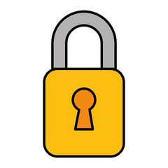 safe secure padlock icon vector illustration design