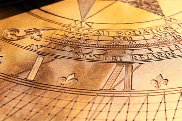 An Image of a sundial - astronomical - obrazy, fototapety, plakaty